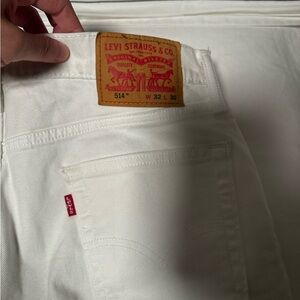 LEVI’S 514 SIZE 32 X 30 WHITE - MENS JEANS GREAT CONDITION